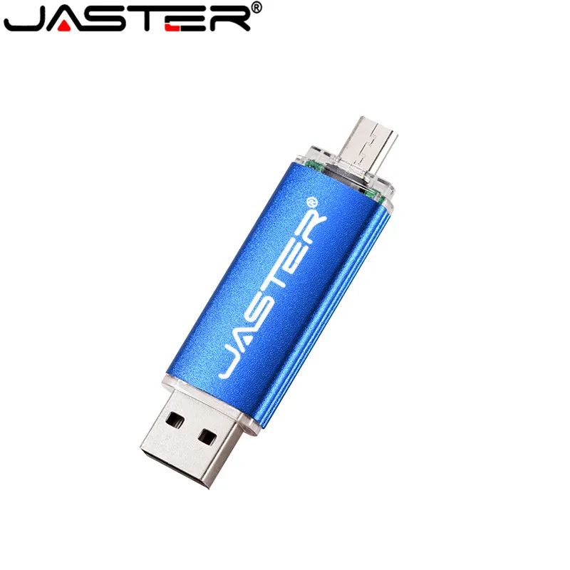 Высокоскоростной USB накопитель JASTER 2 в 1 OTG флеш 0 Флешка 64 ГБ 4 8 16 32 устройство