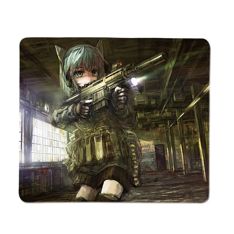 

YNDFCNB Top Quality Anime Girl with Gun Laptop Gaming Mice Mousepad Top Selling Wholesale Gaming Pad mouse