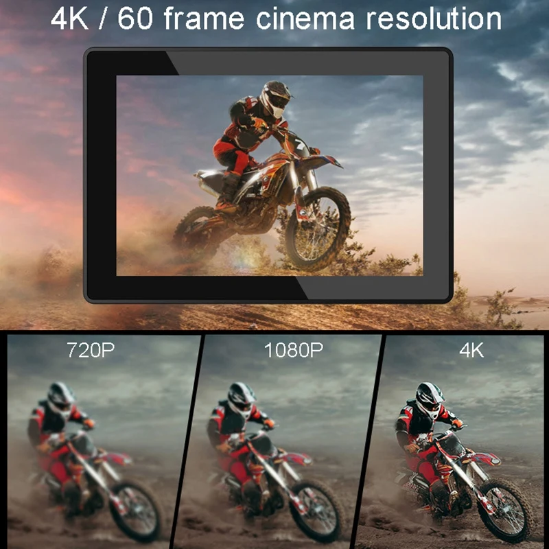 Скидка Верхняя Экшн-камера 4K, Подводная Водонепроницаемая камера 30 м, Спортивная камера 2,0 дюйма, ЖК-камера Ultra HD с комплектом аксессуаров