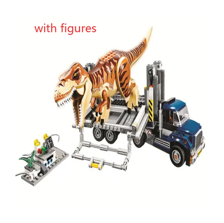 

10927 Jurassic World Tyrannosaurus Rex Transport Building Blocks Brick Technical Playmobil Toys Christmas birthday Gifts