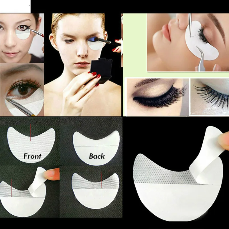 100 шт хлопок тени для век щитки под глаза патчи одноразовые накладки наращивания