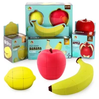 new fruit magic cube apple banana lemon special shaped irregular professional speed puzzle twisty antistress educational toys