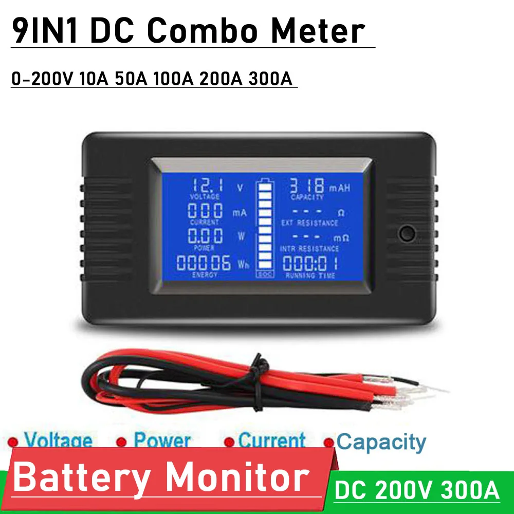 Вольтметр измеритель напряжения силы тока сопротивления электроэнергии DC 200 в А |