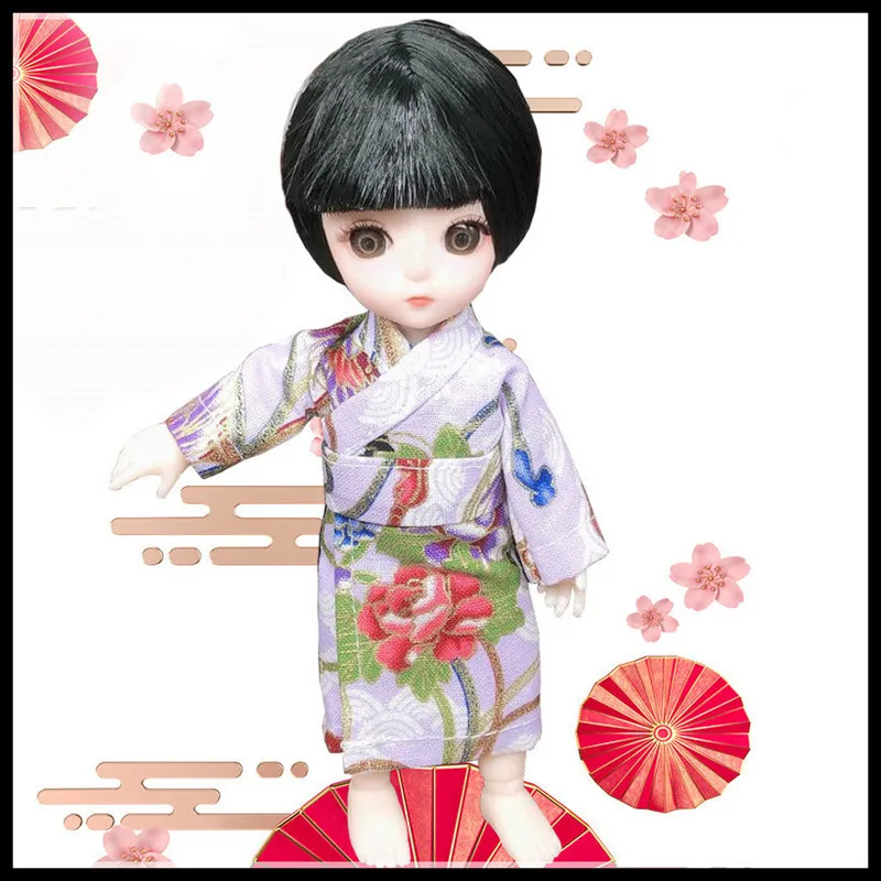 Новинка 1/12 аксессуары для кукольной одежды 16 см BJD кукла китайский костюм