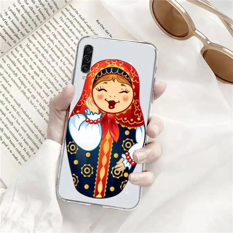 

Russian matryoshka Dolls Phone Case Transparent for Samsung s9 s10 s20 Huawei honor P20 P30 P40 xiaomi note mi 8 9 pro lite plus