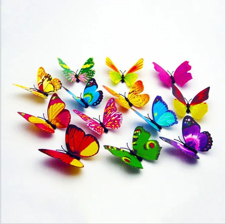 30 шт. наклейки на стену в виде бабочек | Дом и сад
