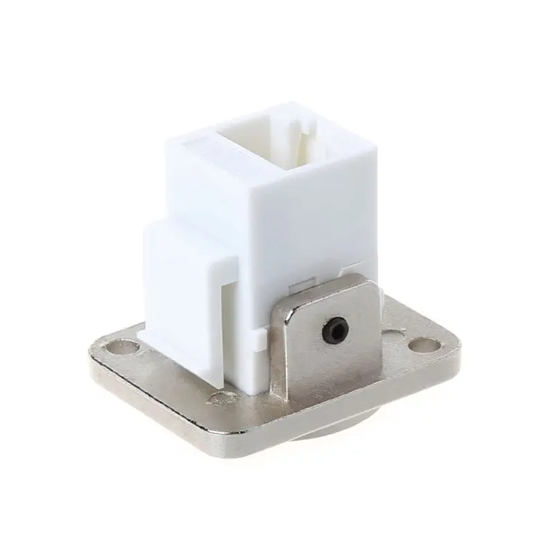 

RJ45 D-type Socket Network Connector Module Metal Panel Mounting CAT5E CAT6