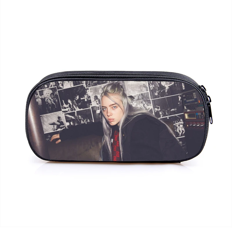 26 Косметичка Billie Eilish, чехол для карандашей s BE, женские косметички, сумка для девочек-подростков, футляр для карандашей, чехол bille elish, школьные принадлежности - Цвет: 26