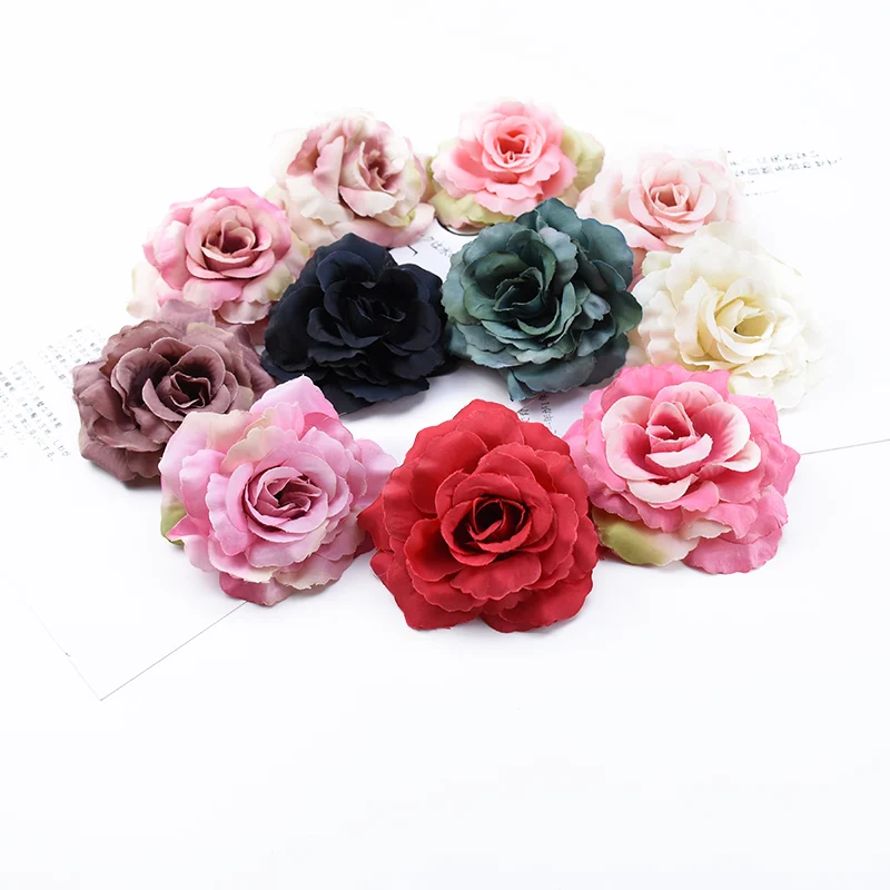 Искусственные цветы для украшения дома скрапбукинг свадебные декоративные