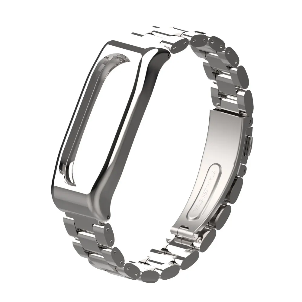 

Mijobs Mi Band 2 Strap Metal Wrist Screwless Stainless Steel Bracelet Miband 2 Strap Wristbands for Xiaomi Mi Band 2 Bracelet