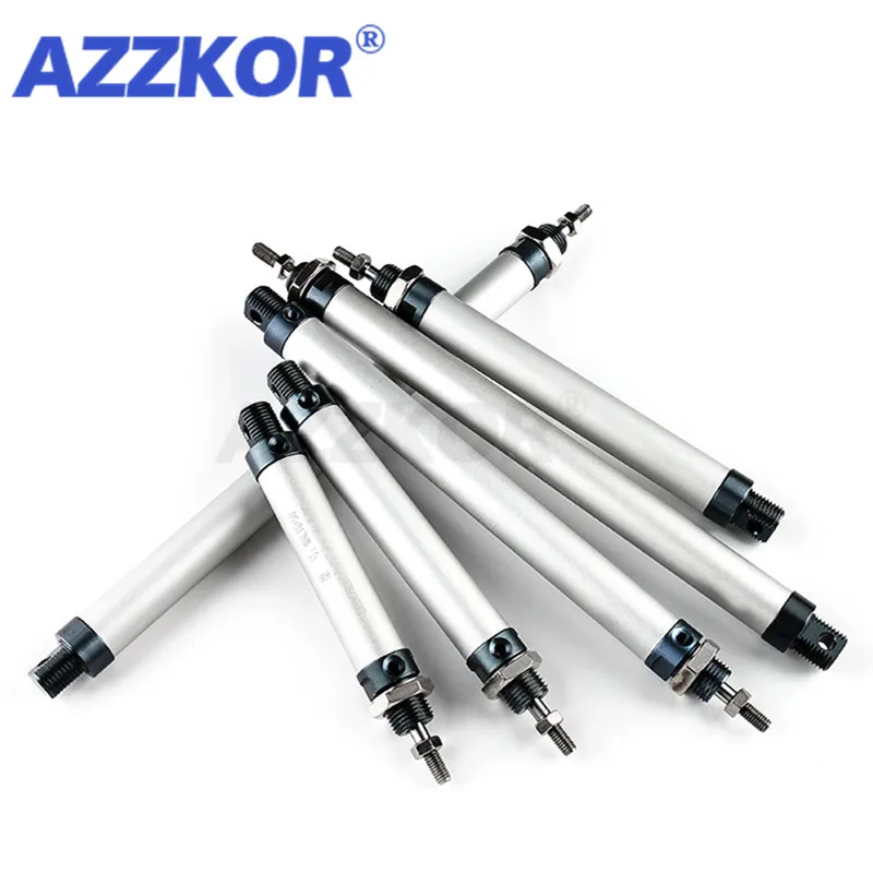 Цилиндр с регулируемым ходом воздуха Двойное действие от 25 до 50 75 100 175 мм |