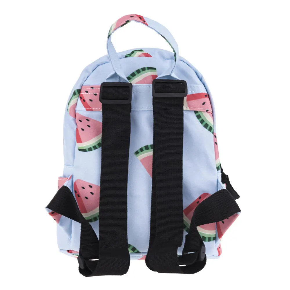 Summer Watermelon Print Women Backpack Mini Cute Cartoon School Bag For Girl And Boy 1-5 Grade Small Backpack Travel Bag