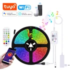Светодиодная лента для шкафа, 5 м, 10 м, 15 м, Bluetooth, Wi-Fi, RGB, 5050 SMD, 12 В
