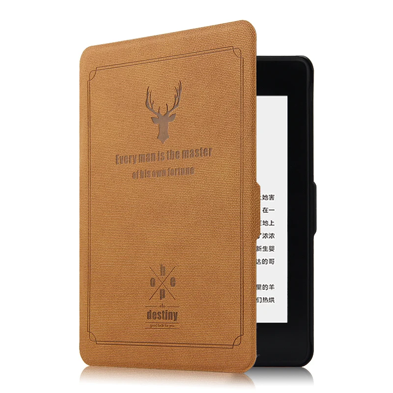 style2 brown PU кожаный чехол для amazon kindle(8th Generation) для чтения электронных книг 6 дюймов защитный чехол для нового kindle SY69JL - Цвет: style2 brown