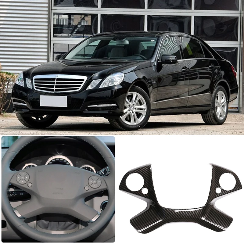 

For 2009-2013 Mercedes-Benz E-Class W212 E260 E300 ABS car steering wheel panel decorative cover sticker interior accessories