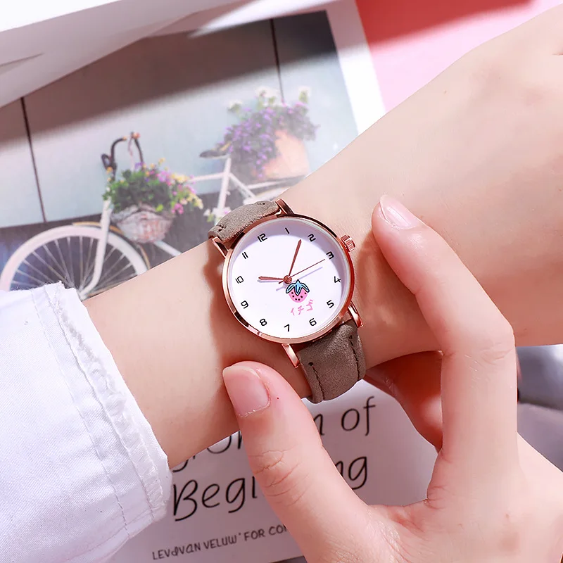 

Simple fashion candy color female students joker trend watches small fresh boudoir honey watches