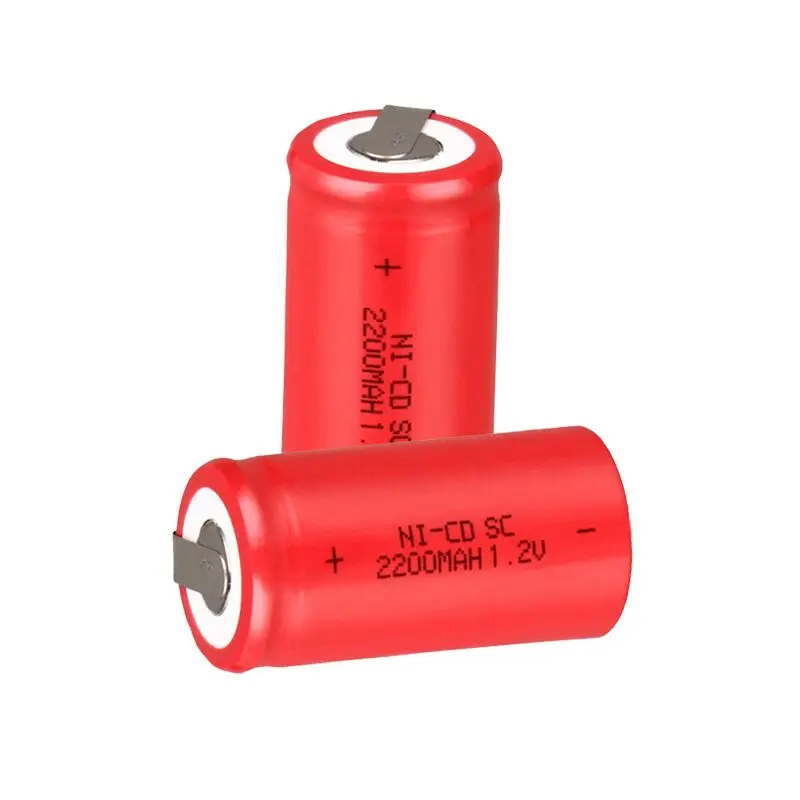 

SC 1.2V battery 1/2/3pcs 2200mah Sub C Ni-Cd rechargeable batteries with Tab power tool NiCd SUBC battery for Screwdriver