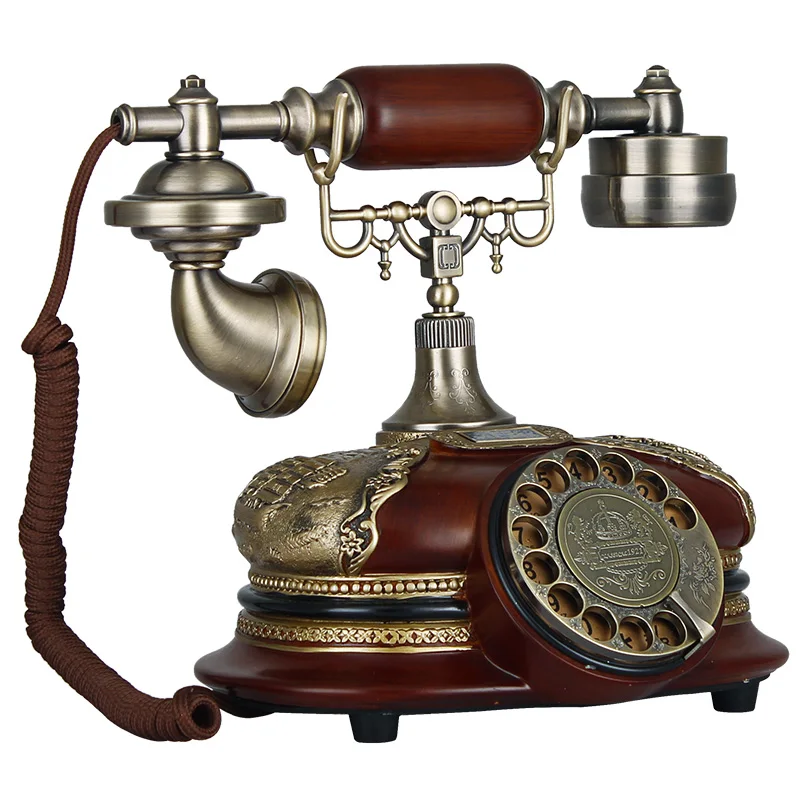 retro rotary landline phone for home vintage antique home phone old fashion office telephone decorative phone for home office free global shipping