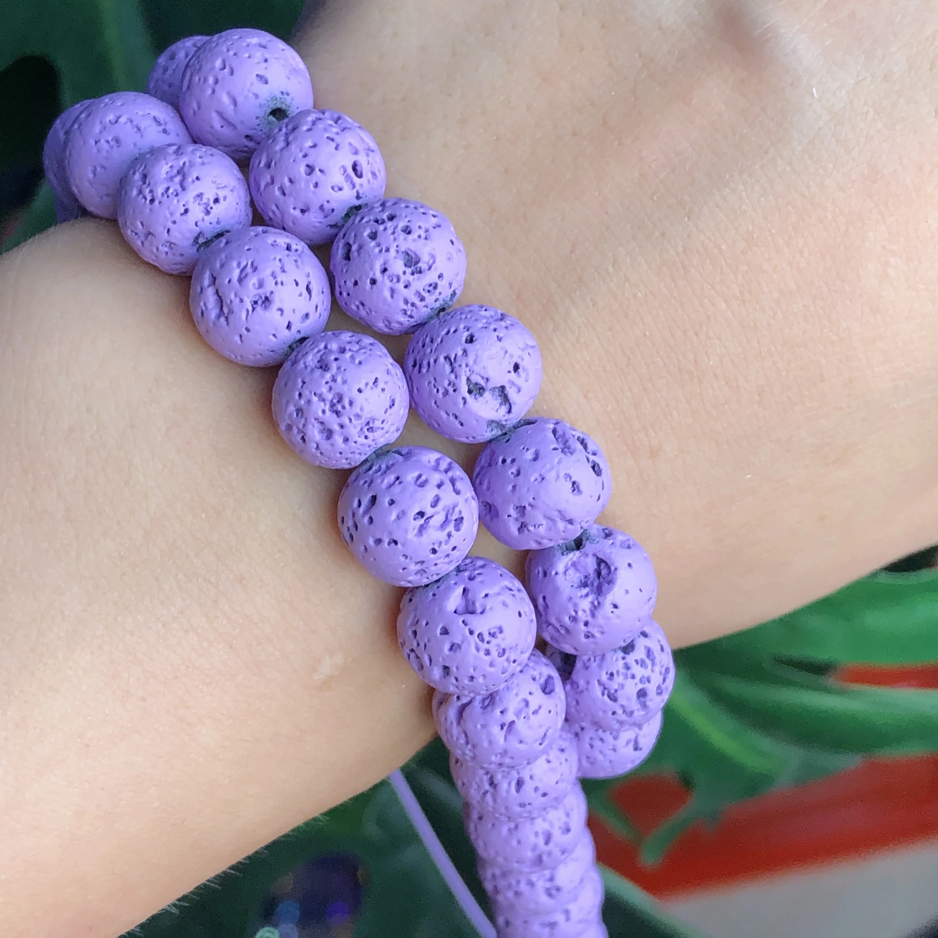 Натуральный камень искусственная бусина круглые резиновые бусины фиолетового