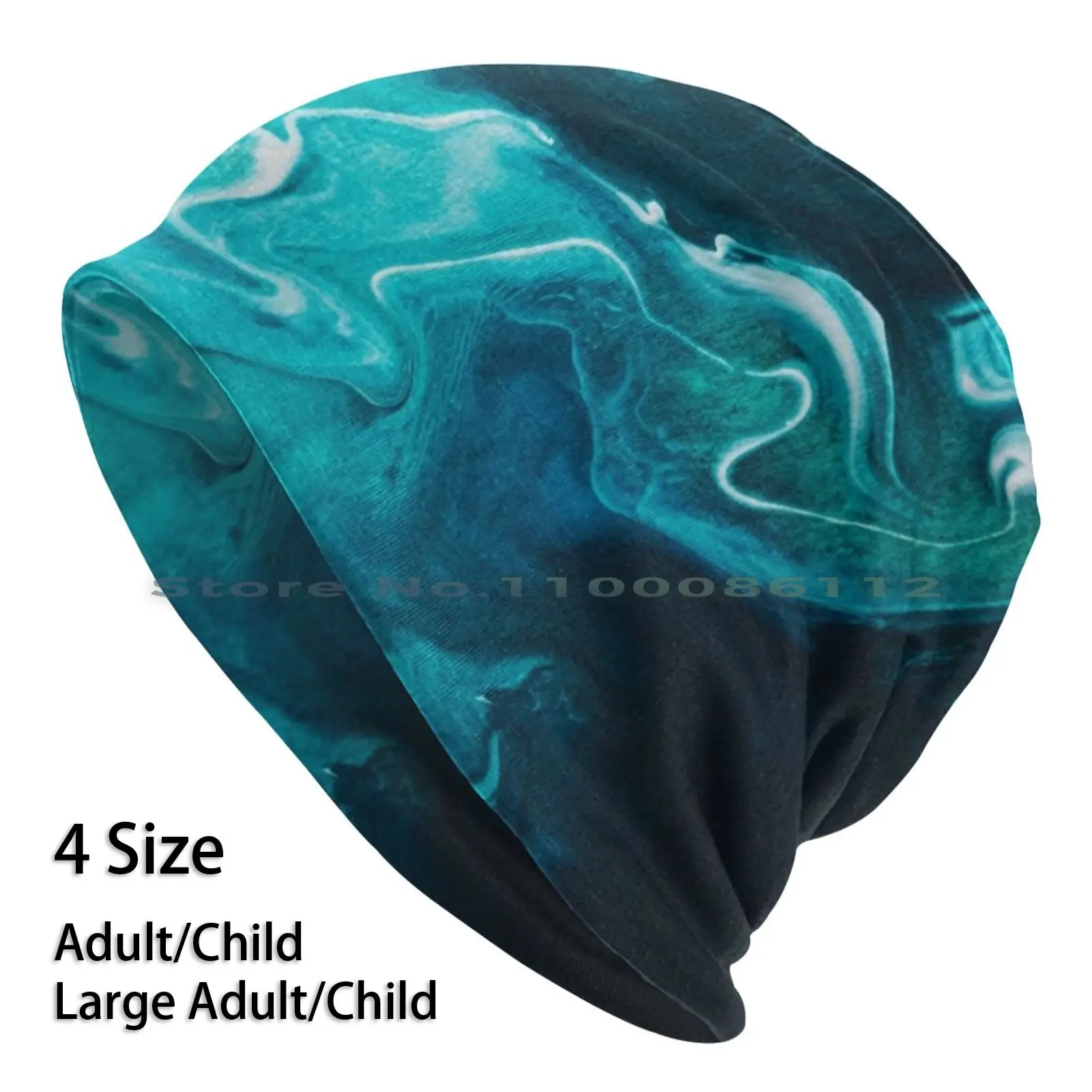 

Gravity Ii Beanies Knit Hat Abstract Marble Marbling Polish Paint Natural Swirl Dark Light Mixture Green Blue Teal Brimless
