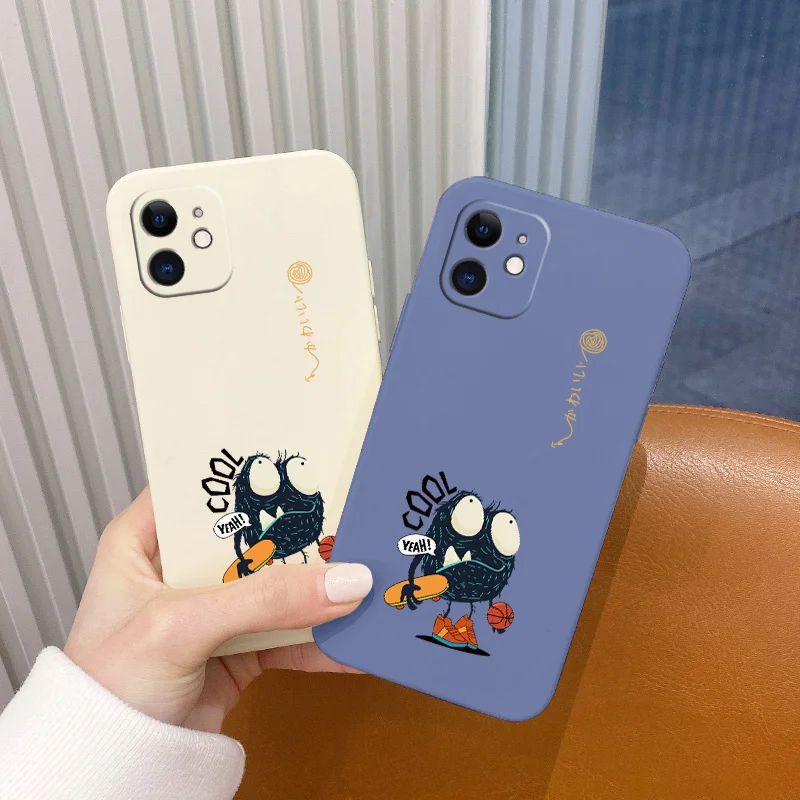

Cool For iPhone 12 Pro Max Mini 11 Pro Max Case Hairball Soft Cover X XR XS MAX SE2020 8 7 6 6S Plus Shockproof Phone Case Funda