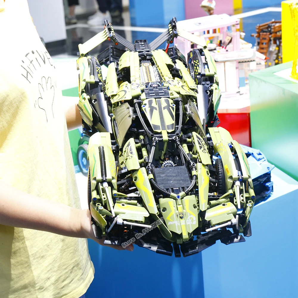MOC высокотехнологичная серия автомобилей APP RC Lamborghinis Supercar Technical V12 Concept