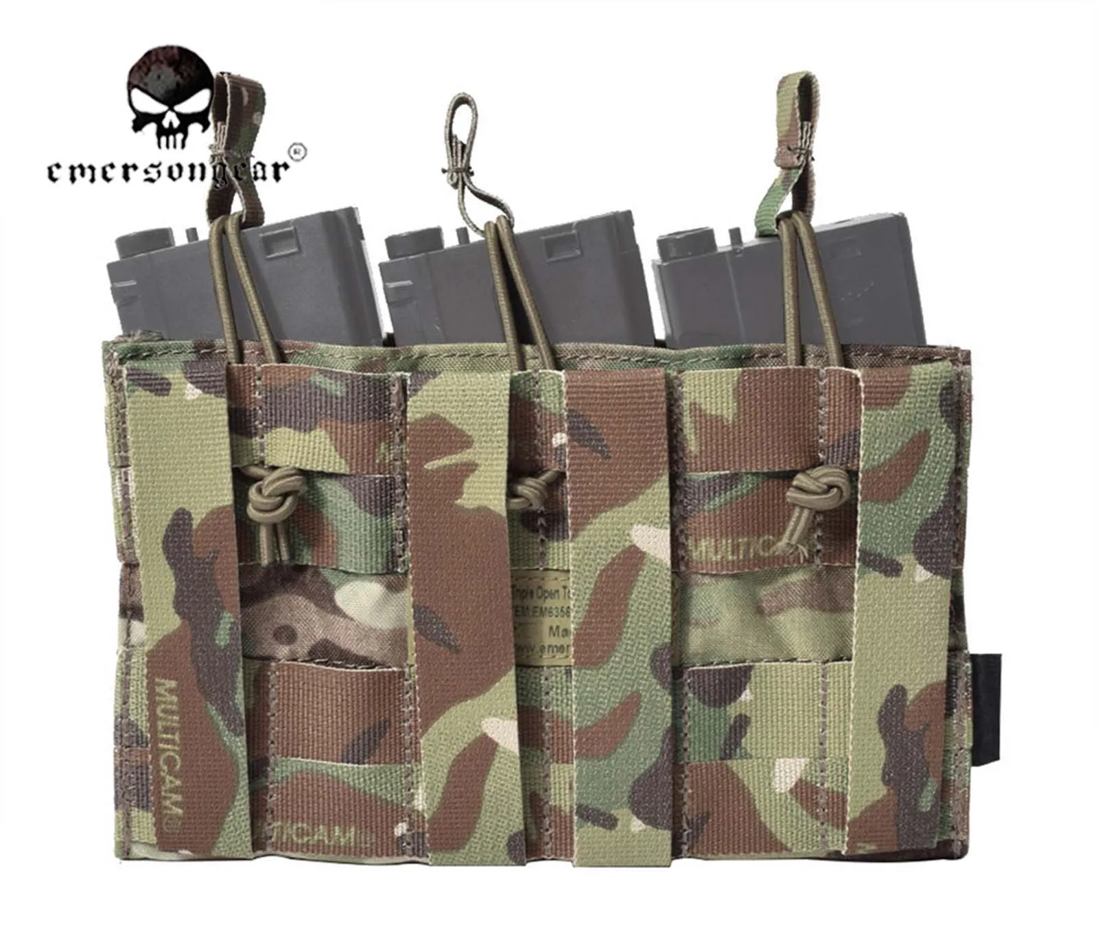 Emersongear 5 56 тройная сумка с открытым верхом тактическая Боевая Сумка Molle EM6356 | Спорт