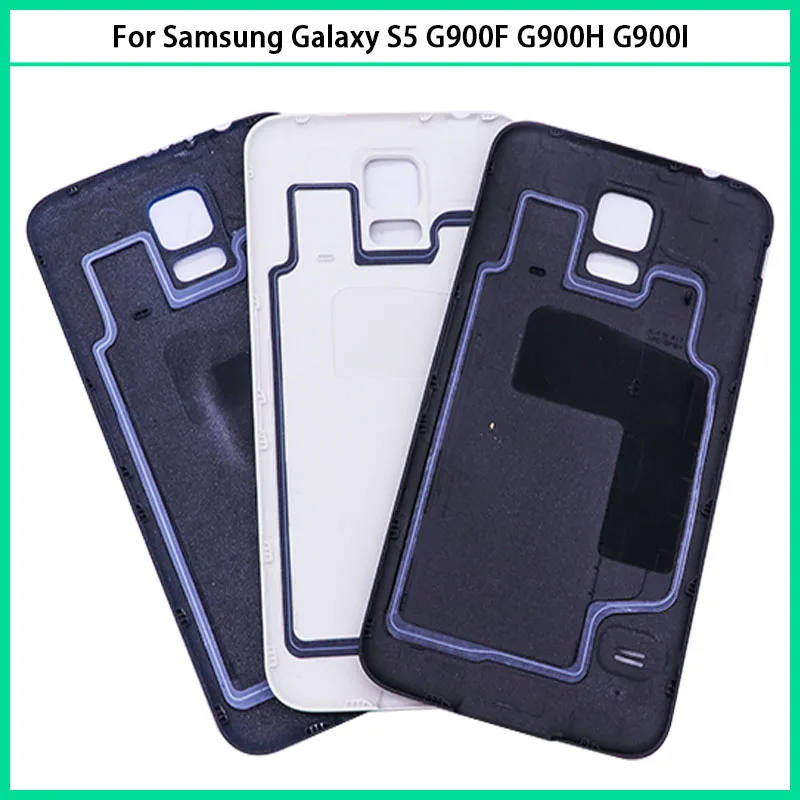 Для Samsung Galaxy S5 G900F G900H G900I G900 i9600 пластиковая средняя часть + задняя крышка батареи