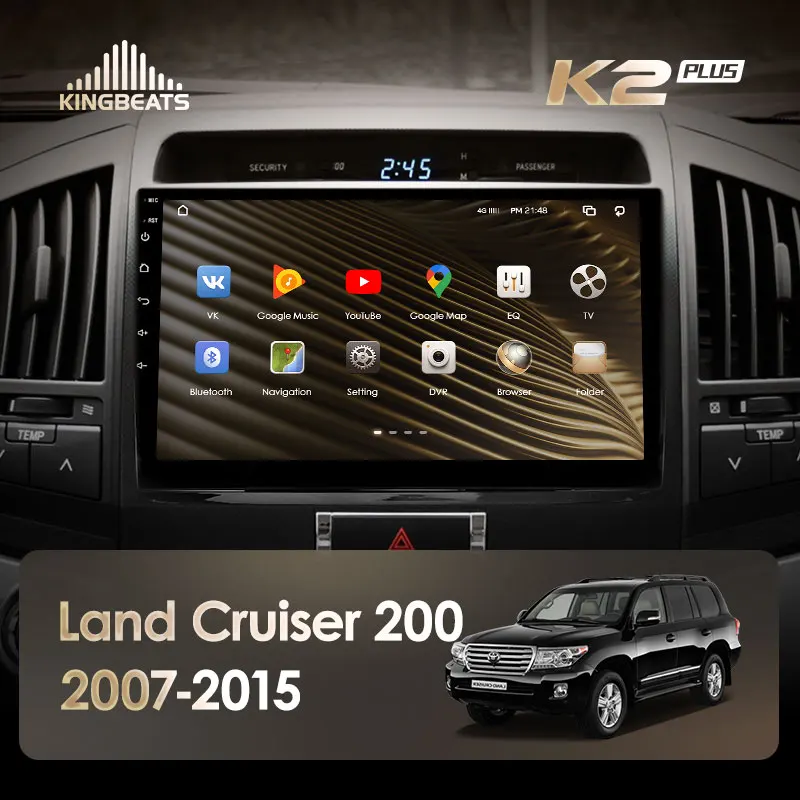 KingBeats штатное головное устройство For Toyota Land Cruiser 11 200 2007 2015 GPS Android 10 автомагнитола
