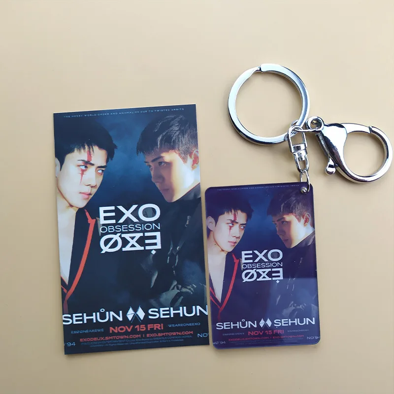 1 шт. Kpop EXO новый альбом челюсти CHANYEOL KAI CHEN BAEKHYUN SEHUN SUHO брелок акриловый Подвеска