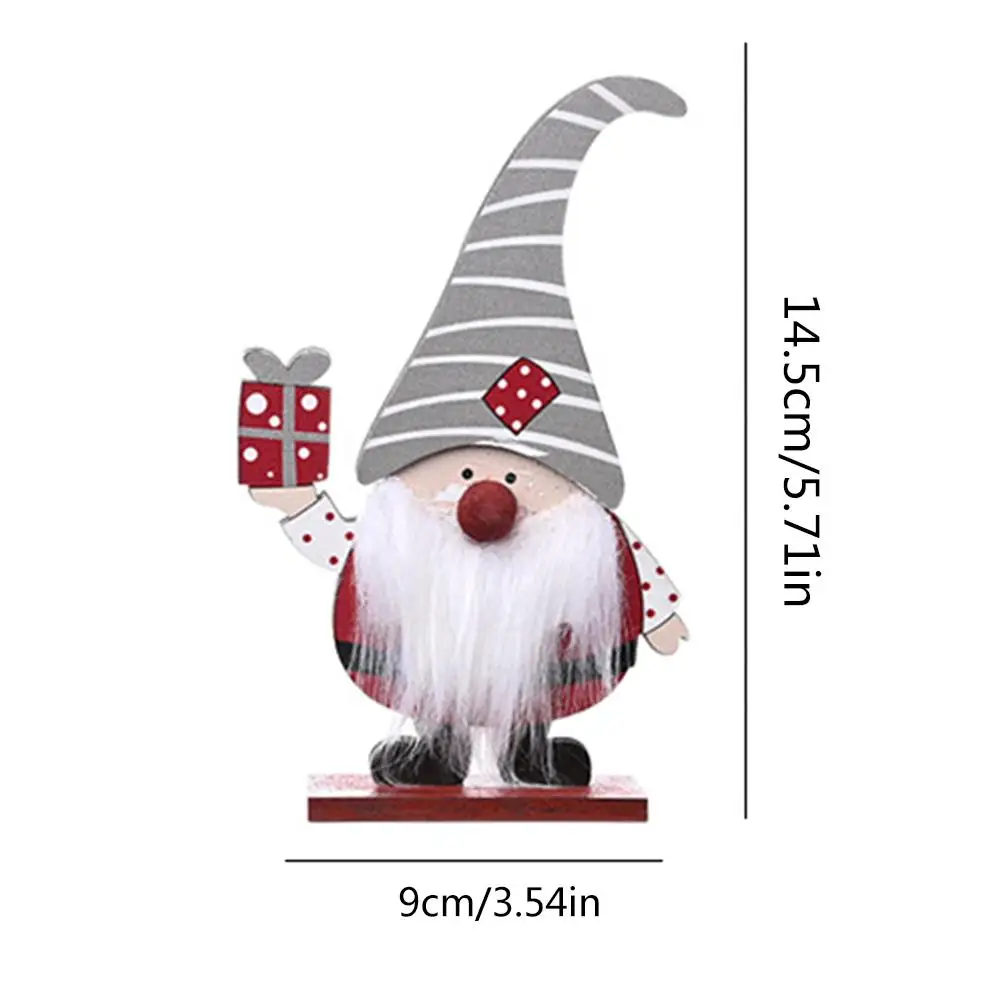 Рождественская модель деревянные шведские игрушки Санта-Клауса куклы украшения