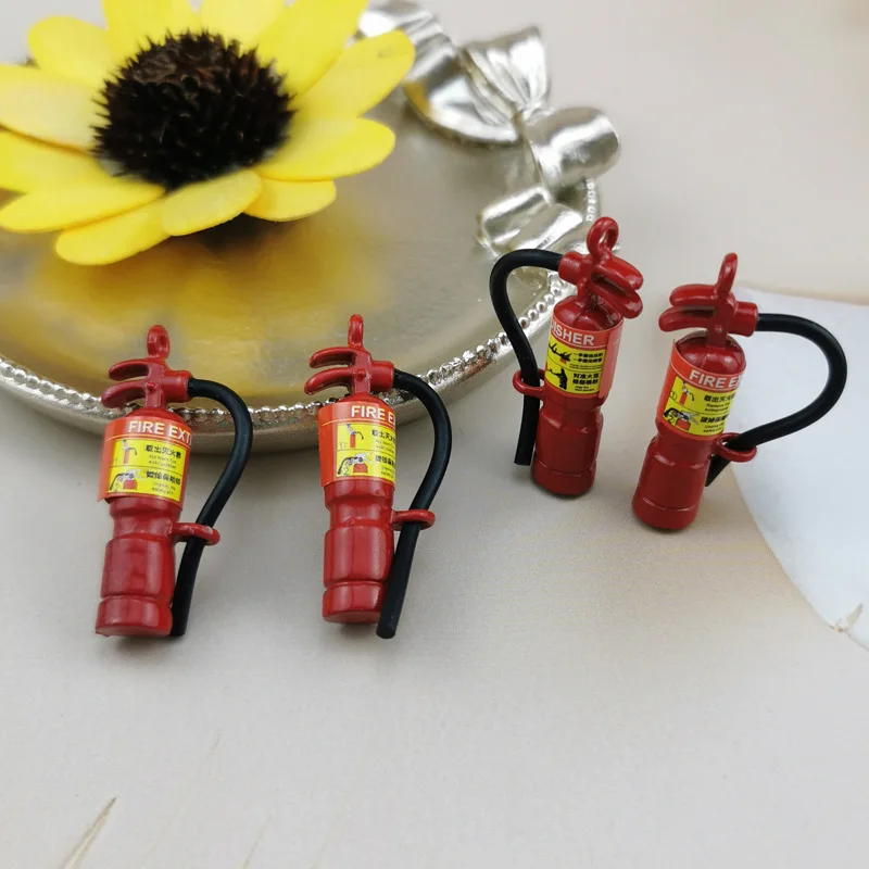 

10Pcs/Lot Simulation Metal Alloy Miniature Fire Extinguisher Fire Extinguisher Accessories Diy Earrings Earrings Jewelry