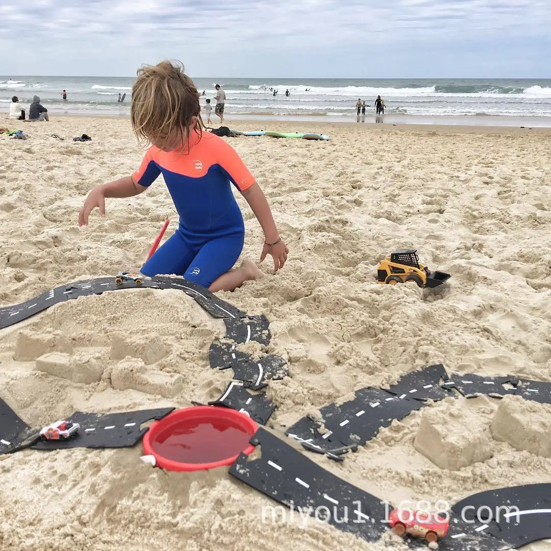 INS пластиковый креативный поезд трек Железнодорожный дорожный журнал сделай сам