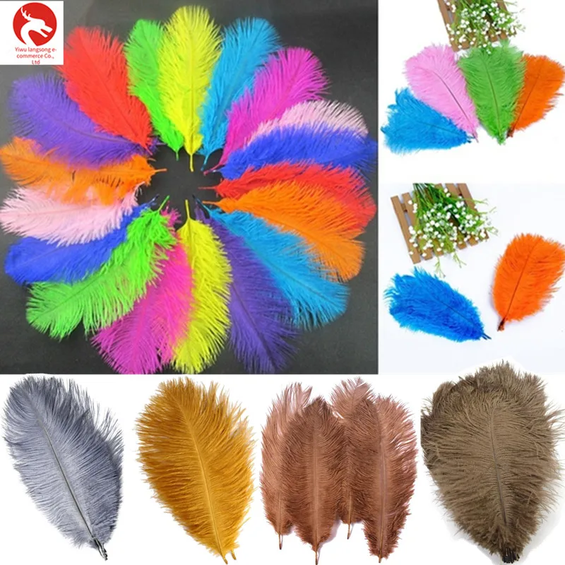 

Wedding decoration 10/50/100 pieces / 10-12 inches 25-30 cm fluffy soft ostrich feathers multi-color selection feathers