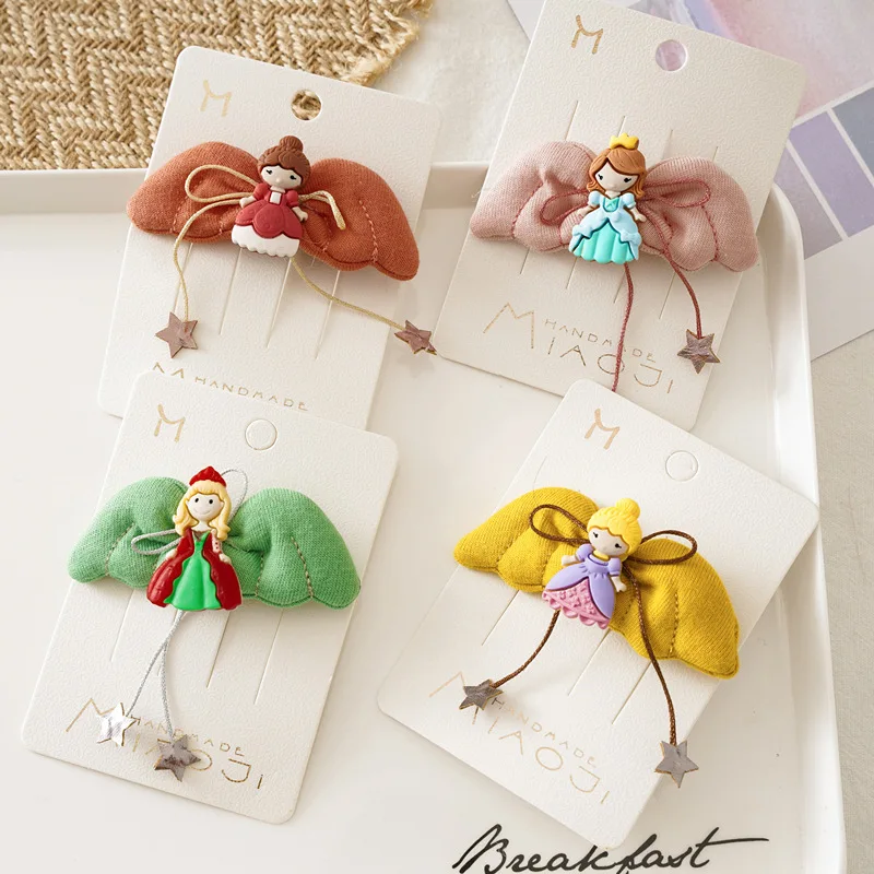 

Korean Version of The Wild Cute Children's Angel Hairpin Girls Baby Side Clip Wings Hair Accessories