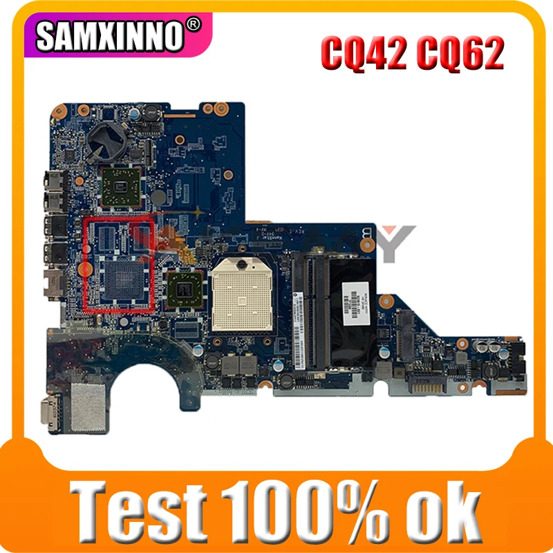 

AKemy laptop Motherboard For HP Presario G42 G62 CQ42 CQ62 DAOAX2MB6F0 592808-001 592808-501 AMD Mainboard