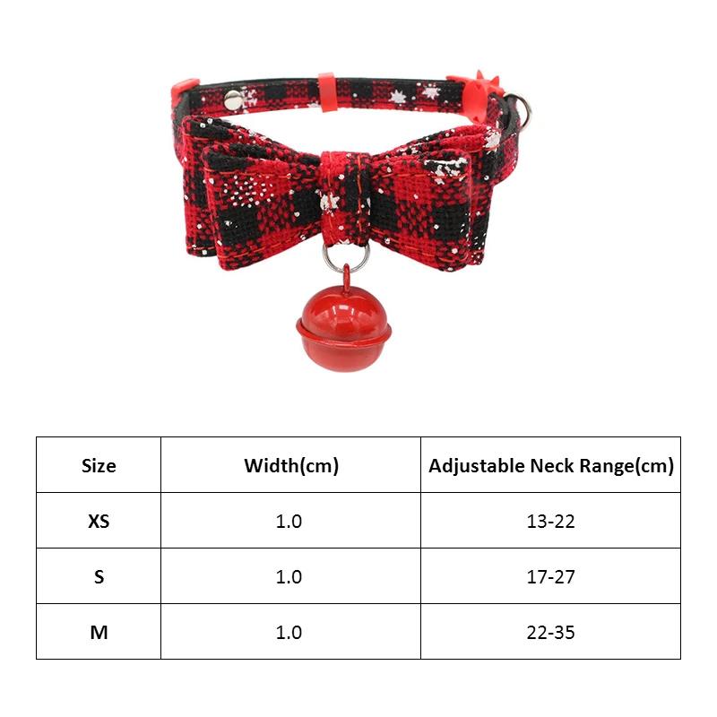 Рождественский ошейник для кошек с колокольчиком маленьких собак щенков