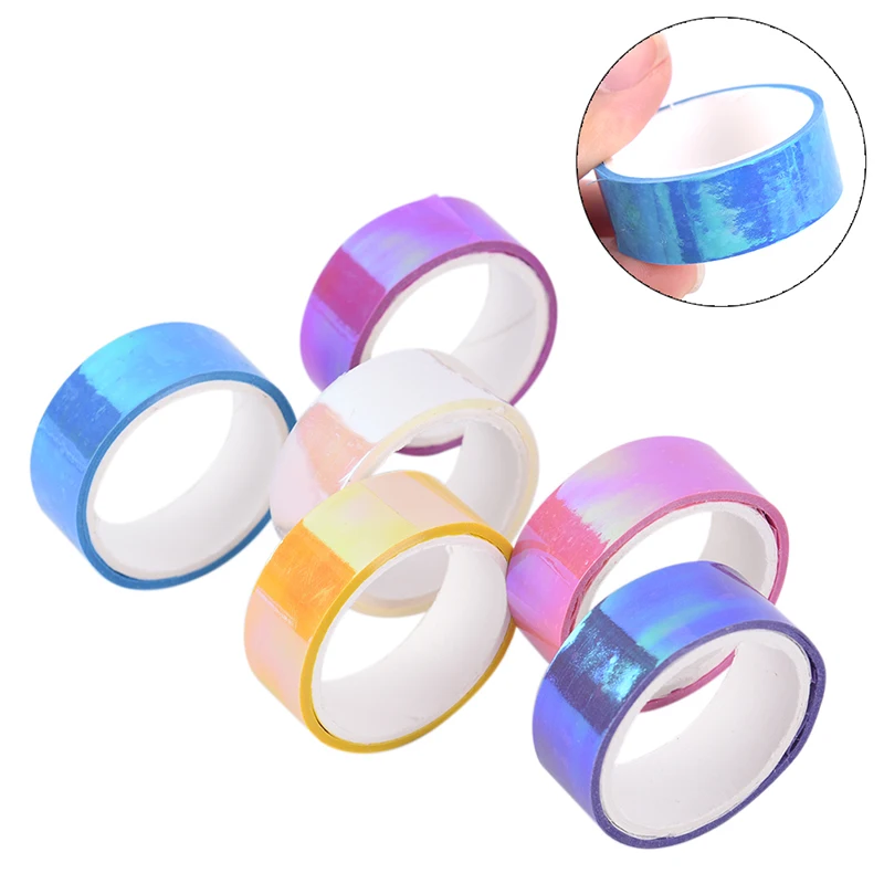 

5M Rhythmic Gymnastics Decoration tape Holographic RG Prismatic Glitter Tape Hoops Stick Creative laser gradient waterproof tape