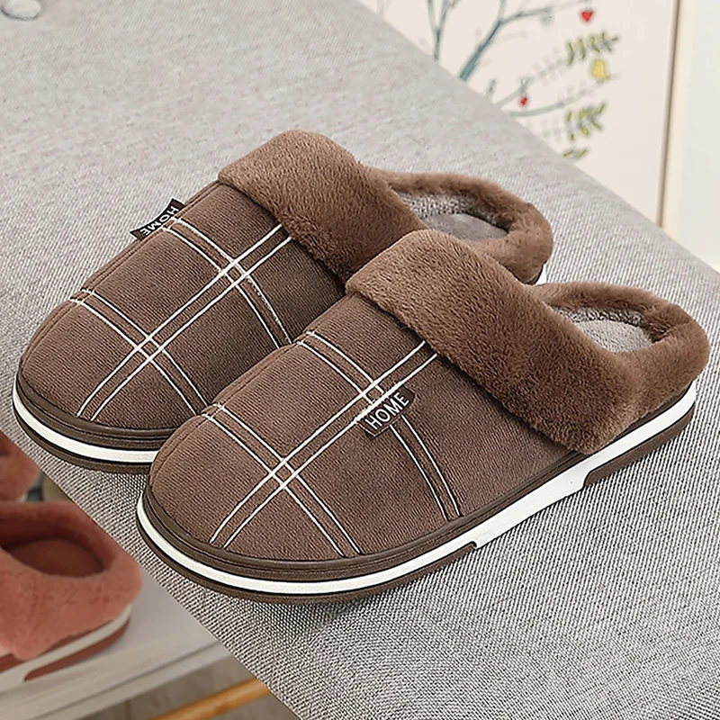 Fur Slippers Women Winter Plush House Non-slip Indoor Cute Shoes 2020 Warm Soft | Обувь