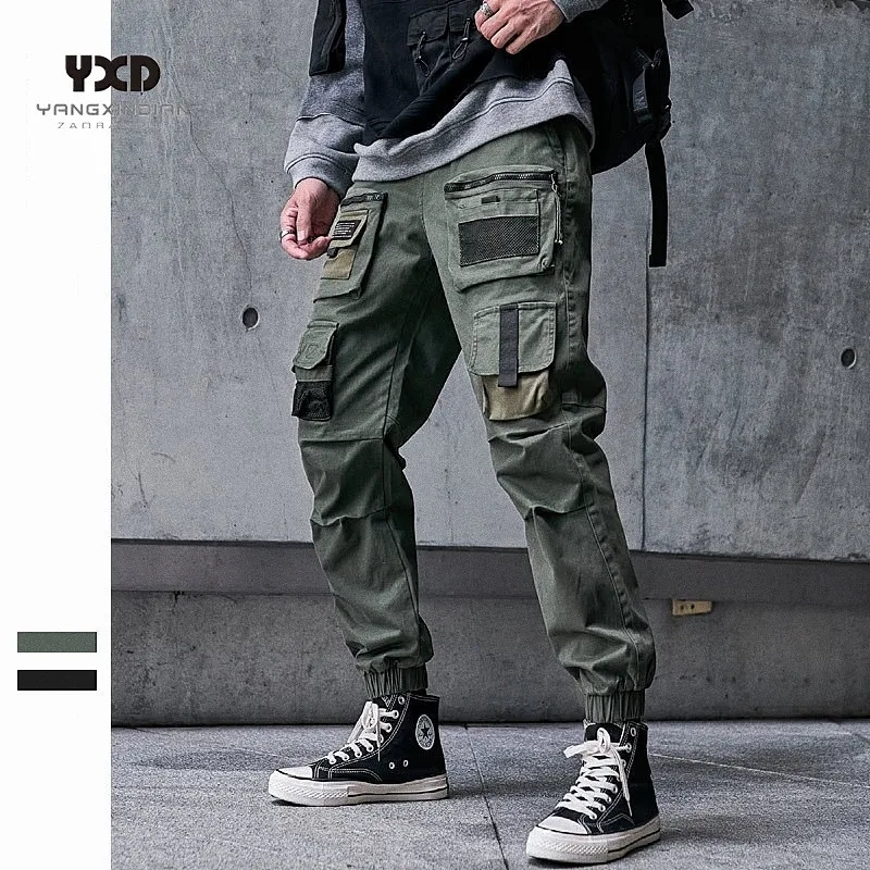

Men's Tactical Cargo Pants Man 2021 Autumn Winter Casual Pocket Army Pants For Men Japanese Style Functional Wind Trousers Male