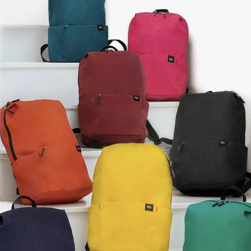 Xiaomi Millet backpack 10L large capacity bag 8 color urban leisure sports backpack men and women shoulder bag waterproof