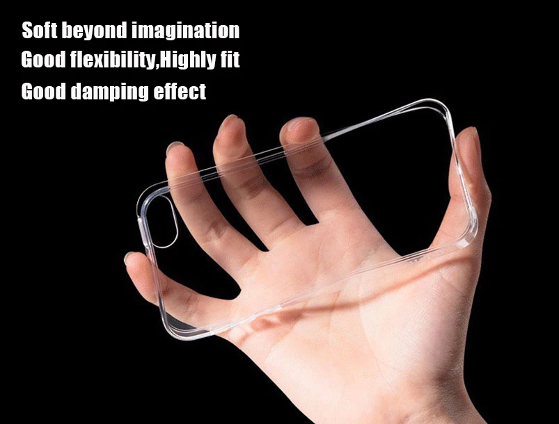 Мягкий чехол из прозрачного TPU для iPhone 11 Pro Xs Max XR 5 5S SE 4 4S 6 6s Plus 7 7plus 8 X, задняя крышка, защита от царапин.