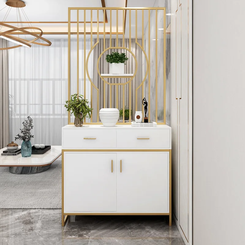 

Железные художественные шкафы, роскошный стильный комод, вход, крыльцо, шкаф для обуви, встроенный экран, мебель для гостиной, стеллажи