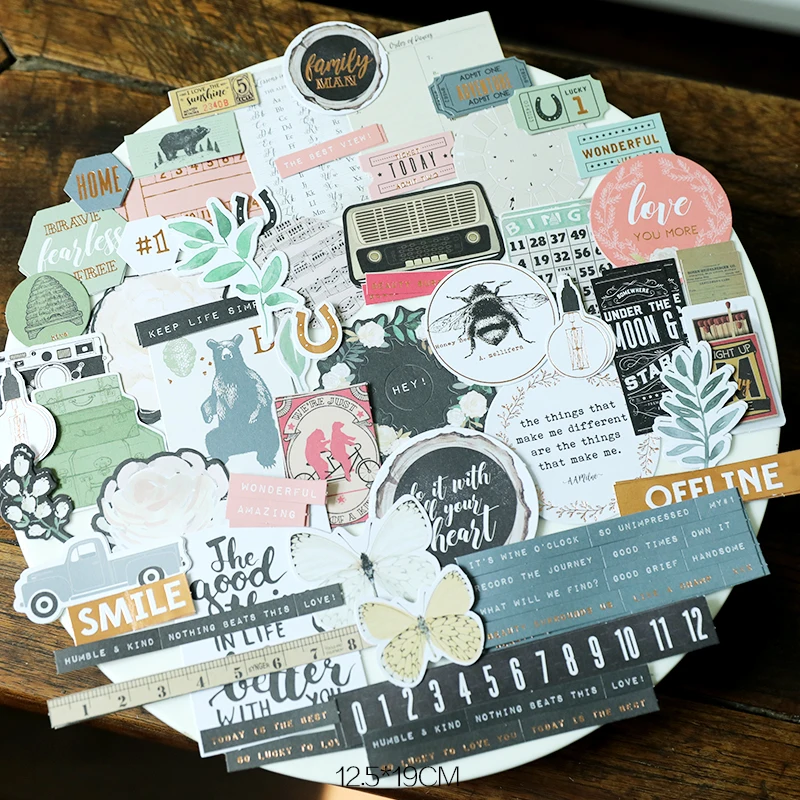 

142 шт., бумажные наклейки для скрапбукинга «сделай сам»