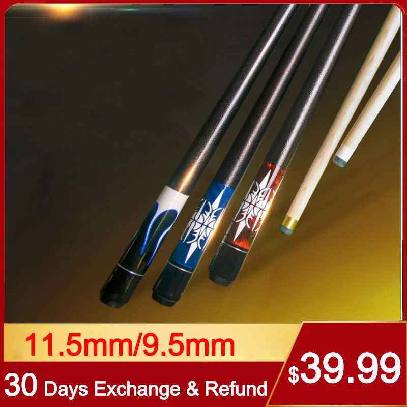 Черный 8 1/2 Snooker Poolcue серии LA 11 5 мм 9 американский 16 цветов Бильярд с набором