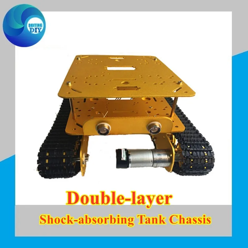 Двойная шасси амортизатор танка TS100 от DIY гусеничной модели функциональный