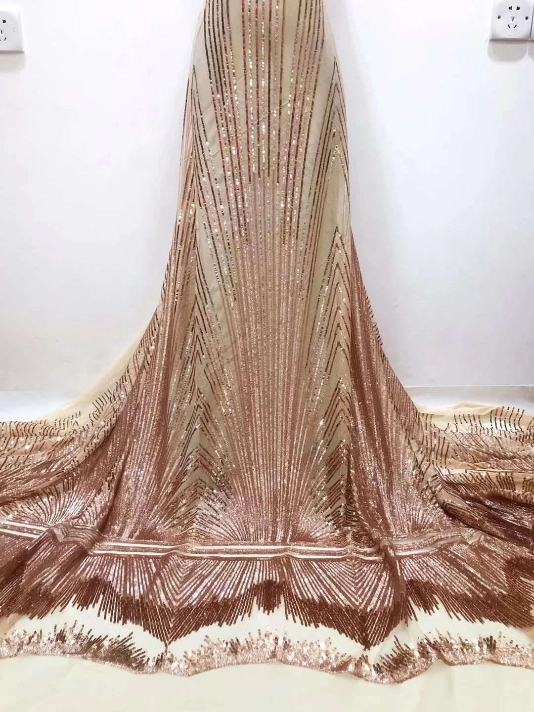 Сетка с блестками сетка кружевная ткань белый цвет 2021 Высококачественная