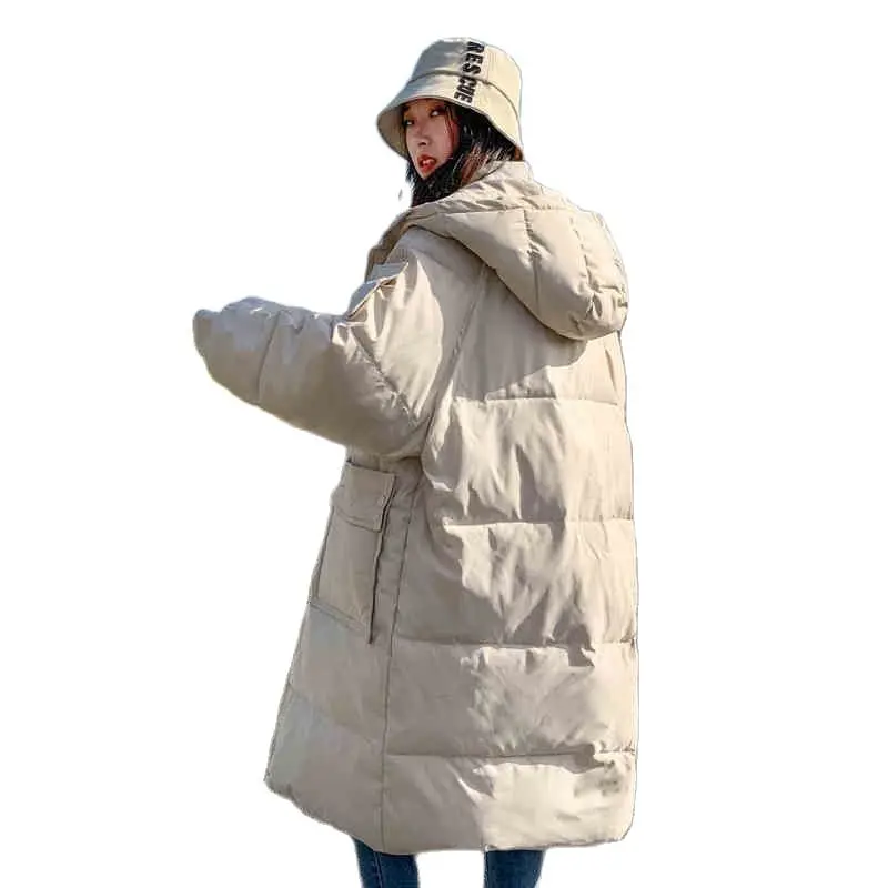 

2021 Winter Women Jackets Coats Casual Thicken Warm Hooded Cotton Clothing Women Overcoats f957