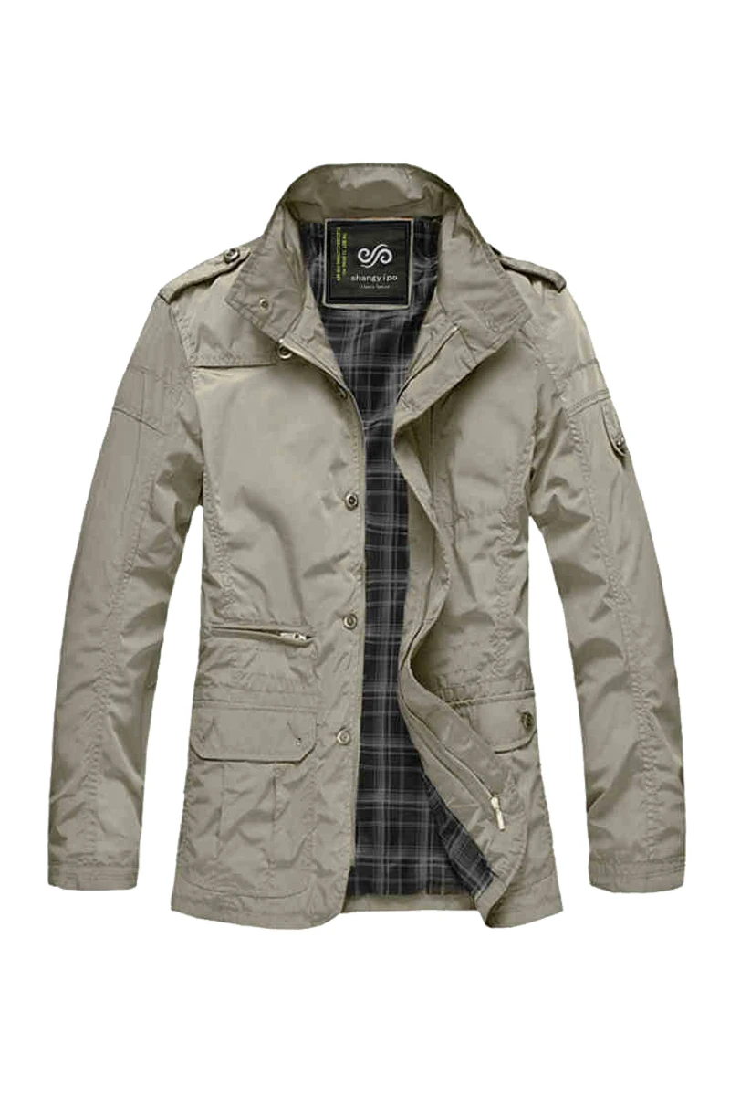 

Coat Trench Men Clothing Thin Spring And Autumn Youth Men's Windbreaker Extra Large Fat Casual Jacket