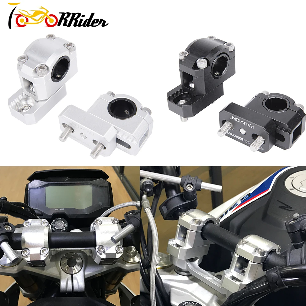 

Motorcycle Handlebar Riser 22mm/28mm Handlebar Risers Height up Adapters Handle Bar Clamp Extend For Yamaha Honda Suzuki
